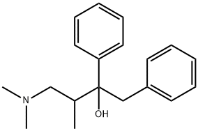 alpha-[2-(dimethylamino)-1-methylethyl]-alpha-phenylphenethyl alcohol 结构式