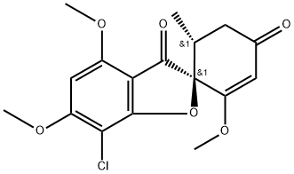 (+)-灰黄霉素 结构式