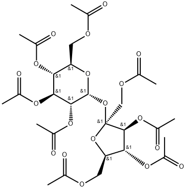 蔗糖八乙酸酯 结构式