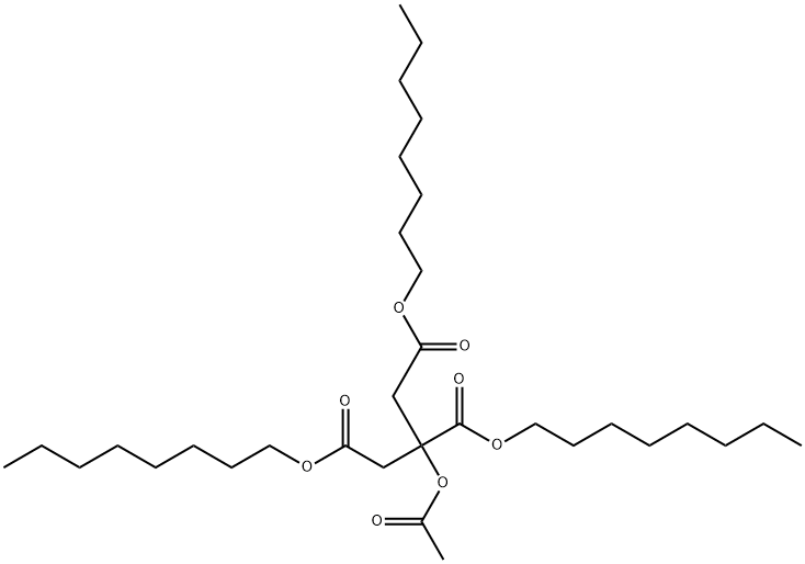 乙酰柠檬酸三(乙基己)酯 结构式