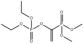 Phosphoric acid 1-(dimethoxyphosphinyl)ethenyldiethyl ester 结构式