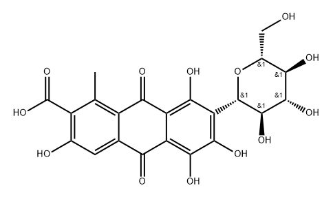 胭脂红酸 结构式