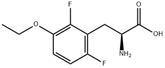 3-乙氧基-2,6-二氟-DL-苯基丙氨酸 结构式