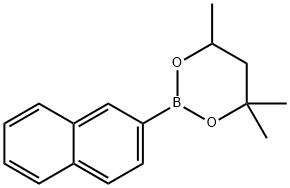 4,4,6-Trimethyl-2-(naphthalen-2-yl)-1,3,2-dioxaborinane 结构式