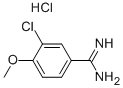 3-氯-4-甲氧基苯甲脒盐酸盐 结构式