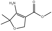Methyl 4-amino-5,5-dimethyl-2,5-dihydrofuran-3-carboxylate 结构式