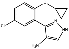 3-(5-Chloro-2-cyclopropoxyphenyl)-1H-pyrazol-4-aMine 结构式