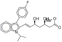 Fluvastatin-D8 (Major), Sodium Salt 结构式