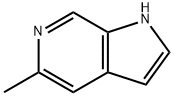 5-甲基-1H-吡咯并[2,3-C]吡啶 结构式