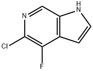1H-Pyrrolo[2,3-c]pyridine, 5-chloro-4-fluoro- 结构式