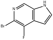 1H-Pyrrolo[2,3-c]pyridine, 5-broMo-4-fluoro- 结构式