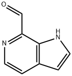 1H-吡咯并[2,3-C]吡啶-7-甲醛 结构式