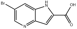 6-溴-4-氮杂吲哚-2-羧酸 结构式