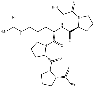 H-GLY-PRO-ARG-PRO-PRO-NH2 结构式