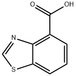 苯并[D]噻唑-4-甲酸 结构式