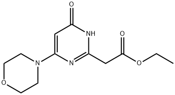 2-[4-(吗啉-4-基)-6-氧代-1,6-二氢嘧啶-2-基]乙酸乙酯 结构式