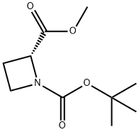 1-(叔丁基)-2-甲基 (R)-氮杂环丁烷-1,2-二羧酸酯 结构式