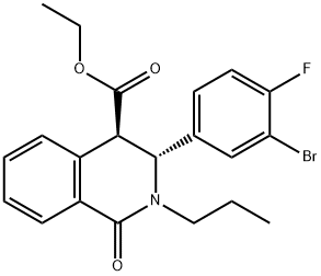 (3R,4R)-Ethyl 3-(3-bromo-4-fluorophenyl)-1-oxo-2-propyl-1,2,3,4-tetrahydroisoquinoline-4-carboxylate