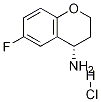 (S)-4-氨基-6-氟-2,3-二氢苯并吡喃盐酸盐 结构式