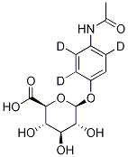 4-ACETAMIDOPHENYL-D3 B-D-GLUCURONIDE 结构式