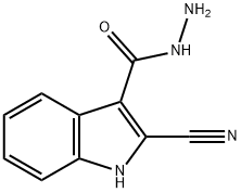 2-Cyano-1H-indole-3-carboxylic acid hydrazide 结构式