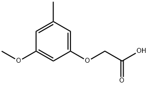 2-(3-甲氧基-5-甲基苯氧基)乙酸 结构式