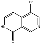 5-溴-1,2-二氢-2,7-萘啶-1-酮 结构式