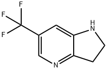 6-(三氟甲基)-2,3-二氢-1H-吡咯并[3,2-B]吡啶 结构式