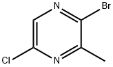 2-溴-5-氯-3-甲基吡嗪 结构式