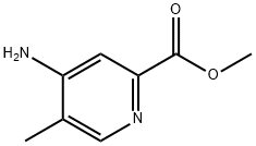 4-氨基-5-甲基-2-吡啶羧酸甲酯 结构式