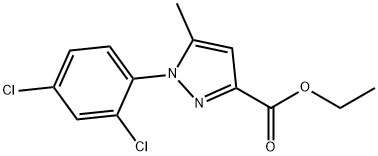 1-(2,4-DICHLORO-PHENYL)-5-METHYL-1H-PYRAZOLE-3-CARBOXYLIC ACID ETHYL ESTER 结构式