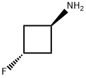 Trans-3-Fluoro-cyclobutylamine 结构式