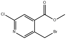 4-Pyridinecarboxylic acid, 5-(broMoMethyl)-2-chloro-, Methyl ester 结构式