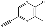 5-氯-6-甲基吡嗪-2-甲腈 结构式