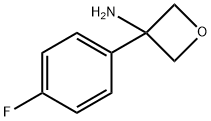 3-(4-氟苯基)氧杂环丁烷-3-胺 结构式