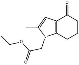 Ethyl2-(2-methyl-4-oxo-4,5,6,7-tetrahydro-1H-indol-1-yl)acetate 结构式