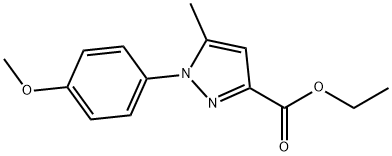 1-(4-METHOXY-PHENYL)-5-METHYL-1H-PYRAZOLE-3-CARBOXYLIC ACID ETHYL ESTER 结构式