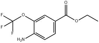 4-氨基-3-三氟甲氧基苯甲酸乙酯 结构式