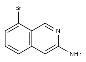 8-溴异喹啉-3-胺 结构式