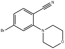 4-溴-2-(4-吗啉基)苯氰 结构式