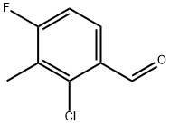 2-氯-4-氟-3-甲基苯甲醛 结构式