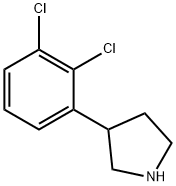 3-(2,3-二氯苯基)吡咯烷 结构式