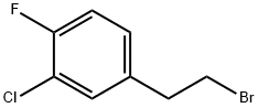 3-氯-4-氟苯基乙基溴 结构式