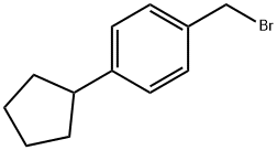 苯, 1-(溴甲基)-4-环戊基- 结构式