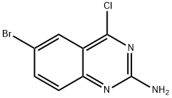 6-溴-4-氯喹唑啉-2-胺 结构式