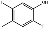 2,5-二氟-4-甲基苯酚 结构式