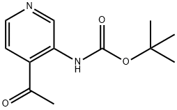 TERT-BUTYL 4-ACETYLPYRIDIN-3-YLCARBAMATE 结构式