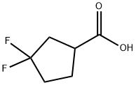3,3-二氟环戊基甲酸 结构式