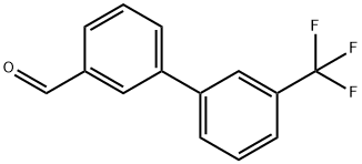 3'-(三氟甲基)-[1,1'-联苯]-3-甲醛 结构式
