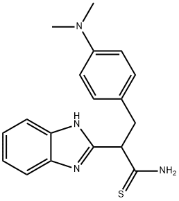 2-(1H-1,3-Benzodiazol-2-yl)-3-[4-(dimethylamino)phenyl]propanethioamide 结构式